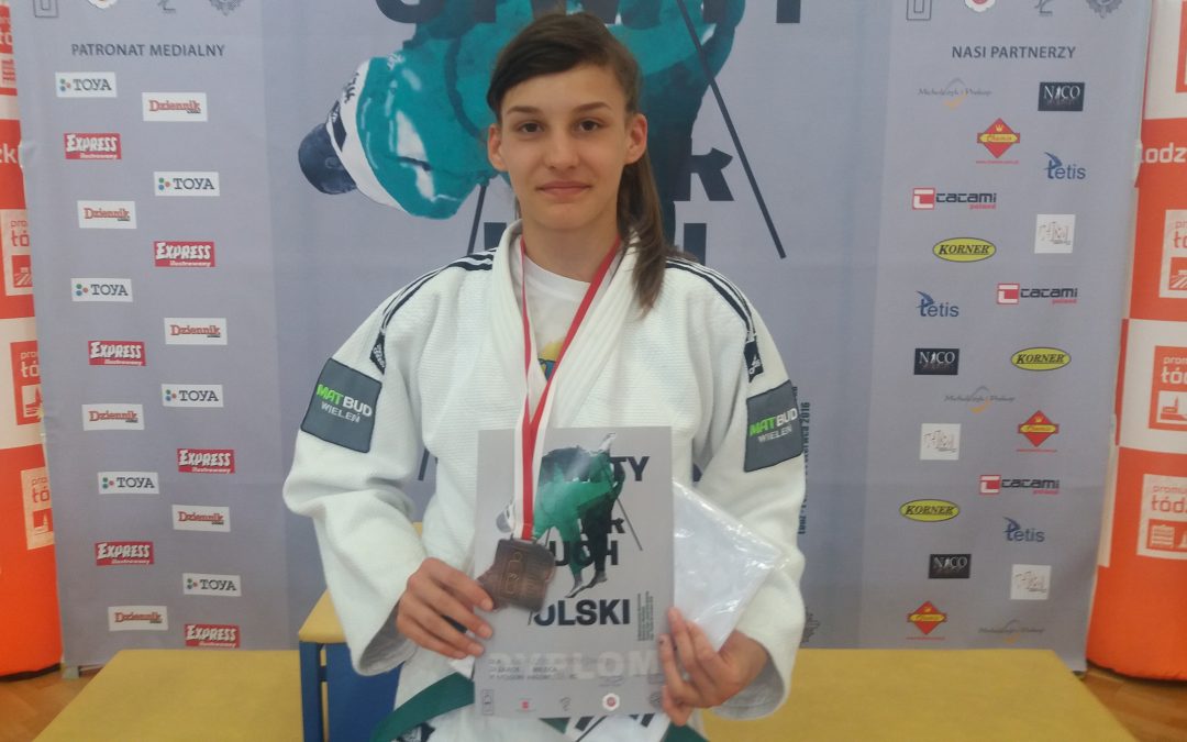 Brązowy medal Katarzyny Sobierajskiej na Otwartym Pucharze Polski Młodzików/-czek w Łodzi – Turniej Judo z okazji „Dnia Dziecka”
