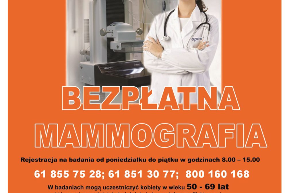 Bezpłatne badania mammograficzne w Przemęcie