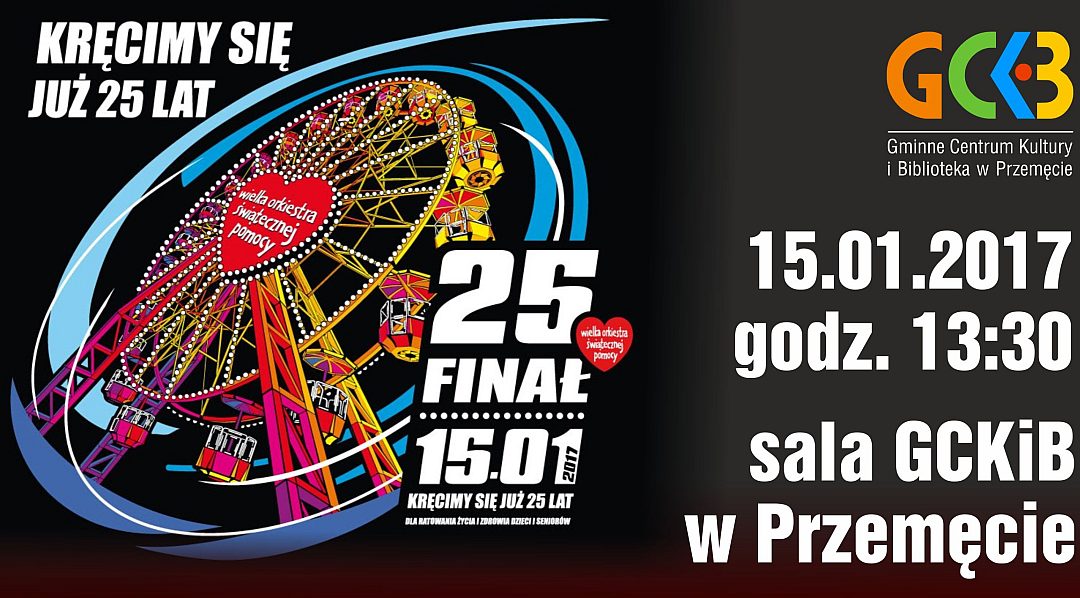 Wielka Orkiestra Świątecznej Pomocy zagra w Gminie Przemęt! Zapraszamy!