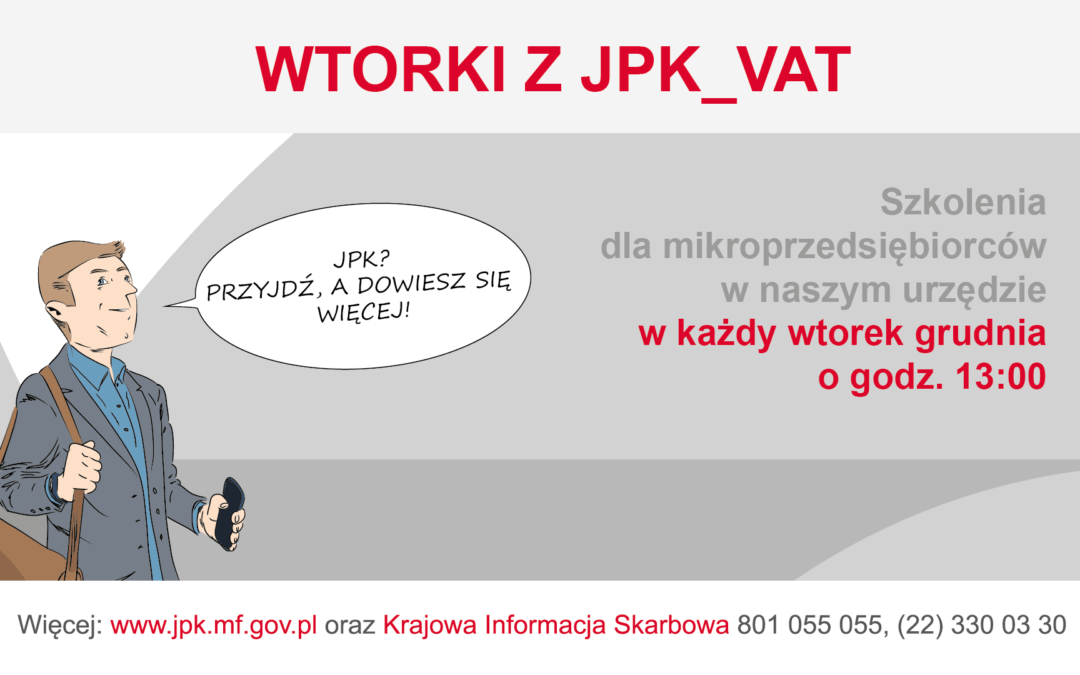 Wtorki z JPK_VAT również w grudniu