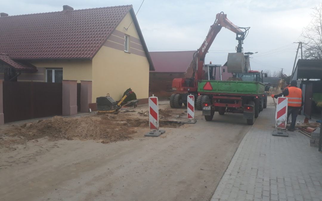 Budowa sieci kanalizacji sanitarnej wraz z przebudową sieci wodociągowej w miejscowości Sączkowo