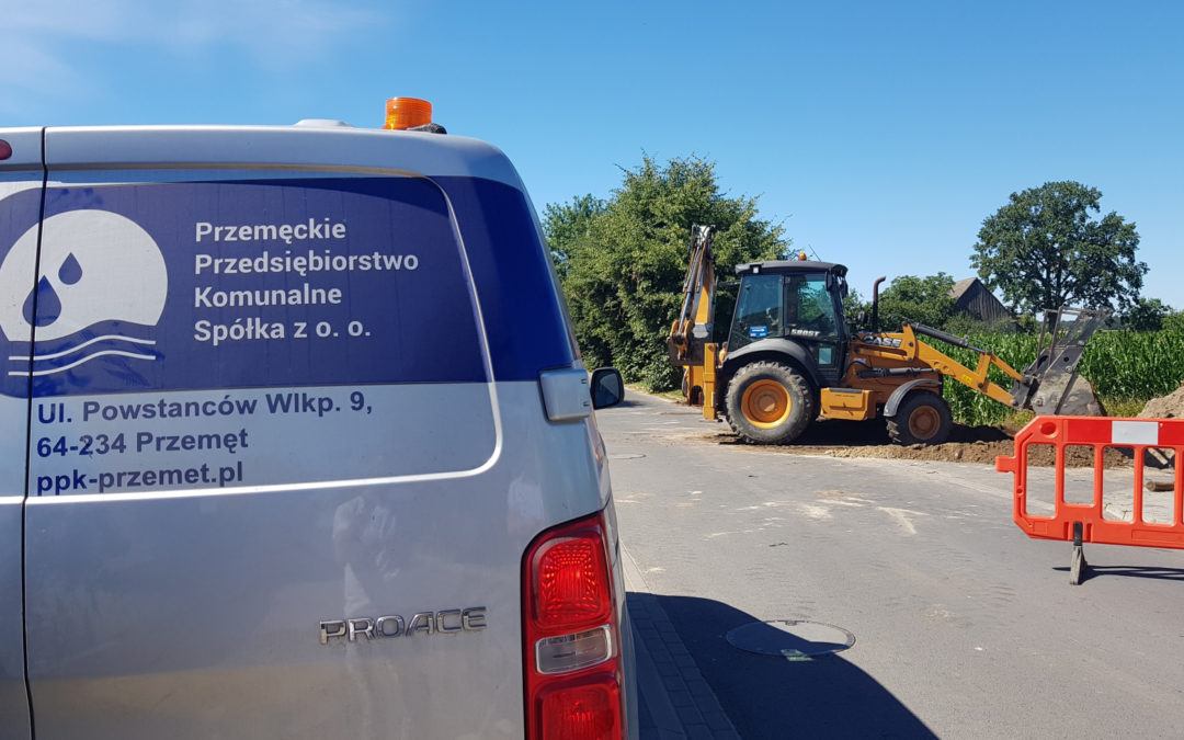 Trwa budowa nitki kanalizacyjnej Perkowo-Wieleń