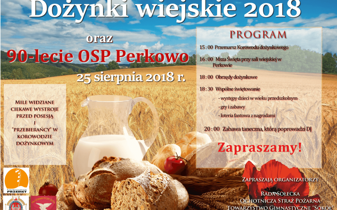 Dożynki wiejskie oraz 90 lecie OSP Perkowo
