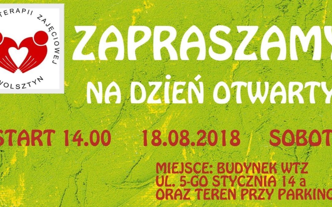 Uczestnicy i pracownicy Warsztatów Terpaii Zajęciowej w Wolsztynie zapraszają na Dzień Otwarty