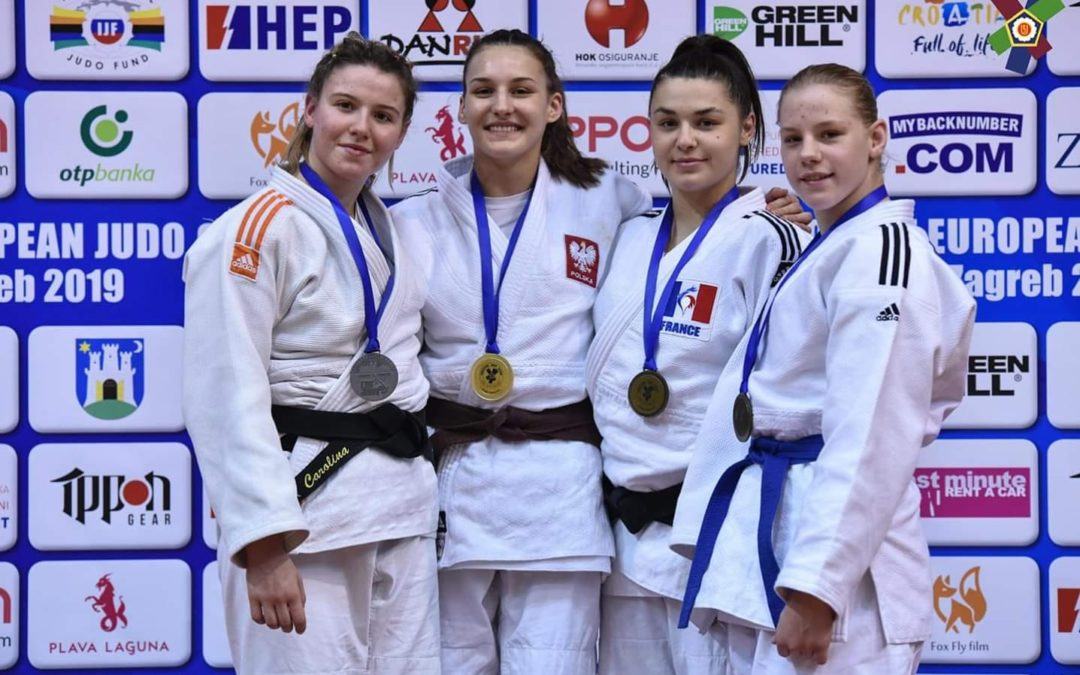 Katarzyna Sobierajska zdobywa kolejny złoty medal w judo w Zagreb w Chorwacji.