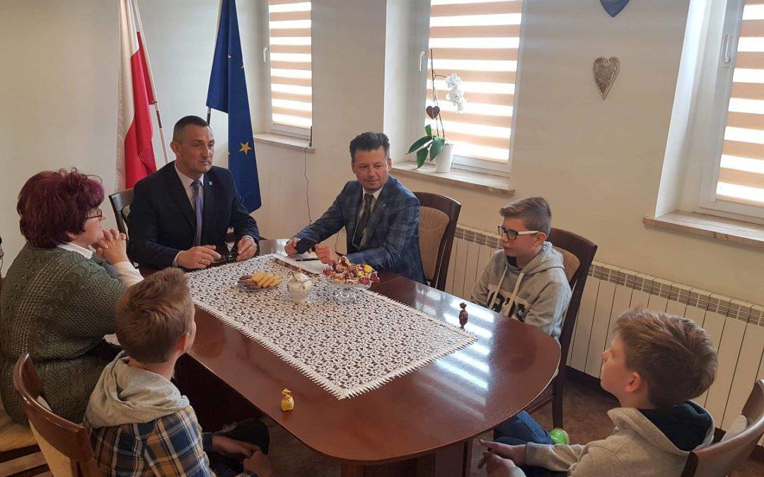 Najmłodsi petenci u Wójta Gminy Przemęt