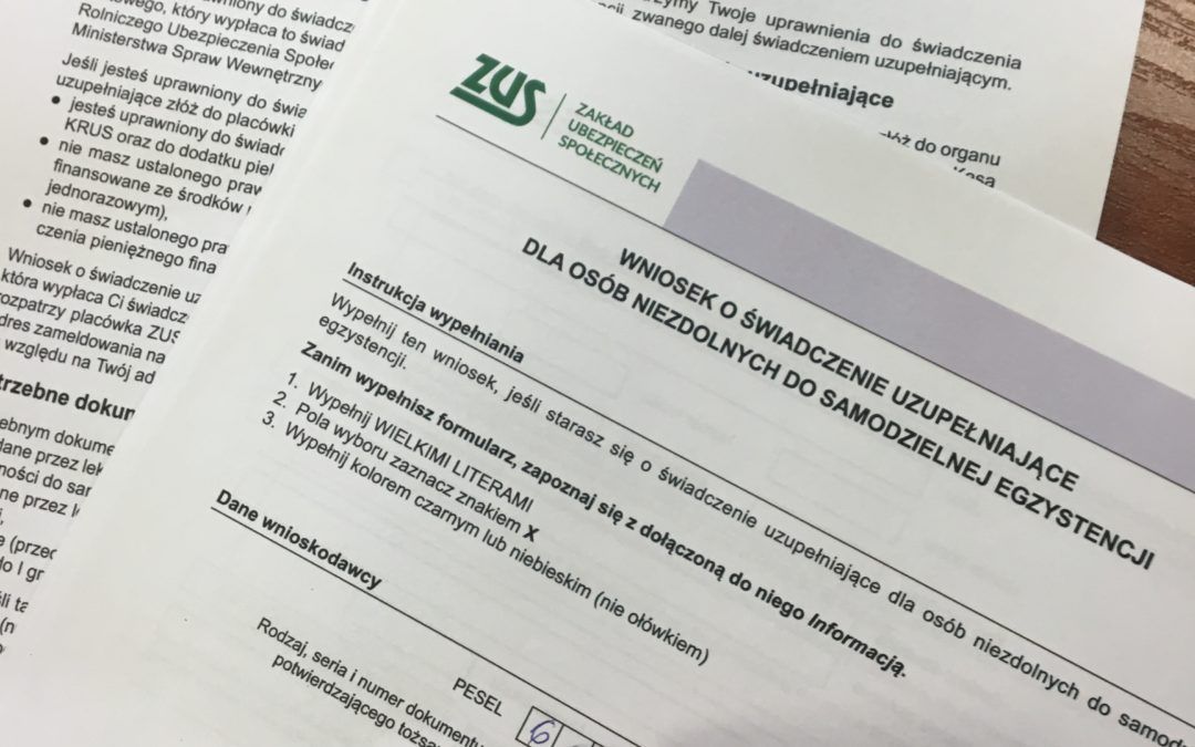 500+ dla osób niezdolnych do samodzielnej egzystencji