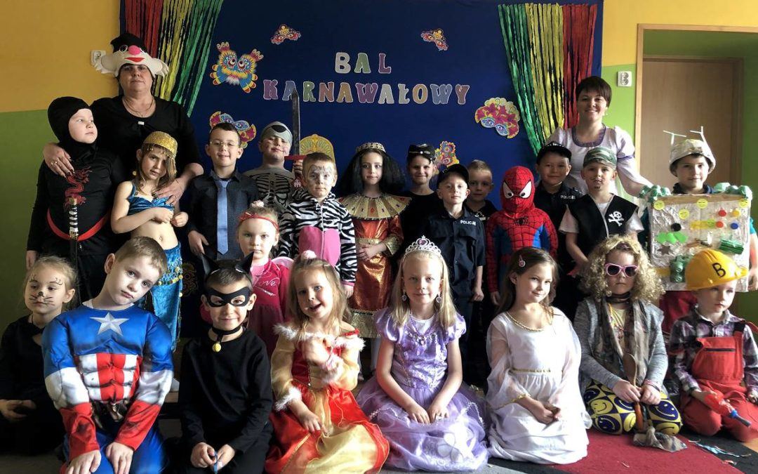 Balik karnawałowy w Przedszkolu Samorządowym z Oddziałem Integracyjnym w Mochach