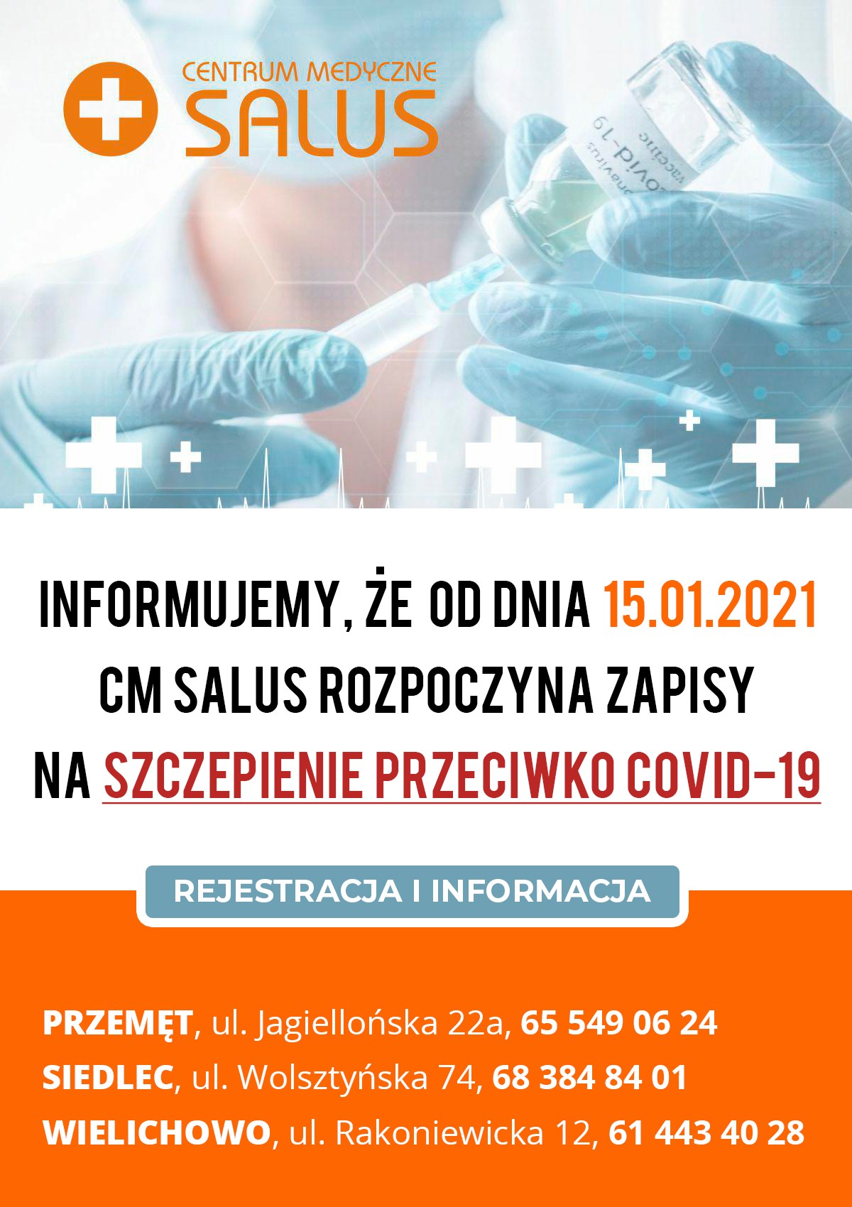 Zapisy na szczepienie przeciwko COVID-19 - od 15.01.2021 r ...