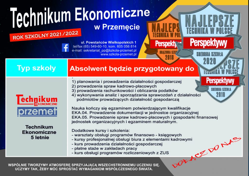 Czym Się Różni Technikum Od Szkoły Branżowej Oferta Branżowej Szkoły I Stopnia i Technikum Ekonomicznego w Przemęcie