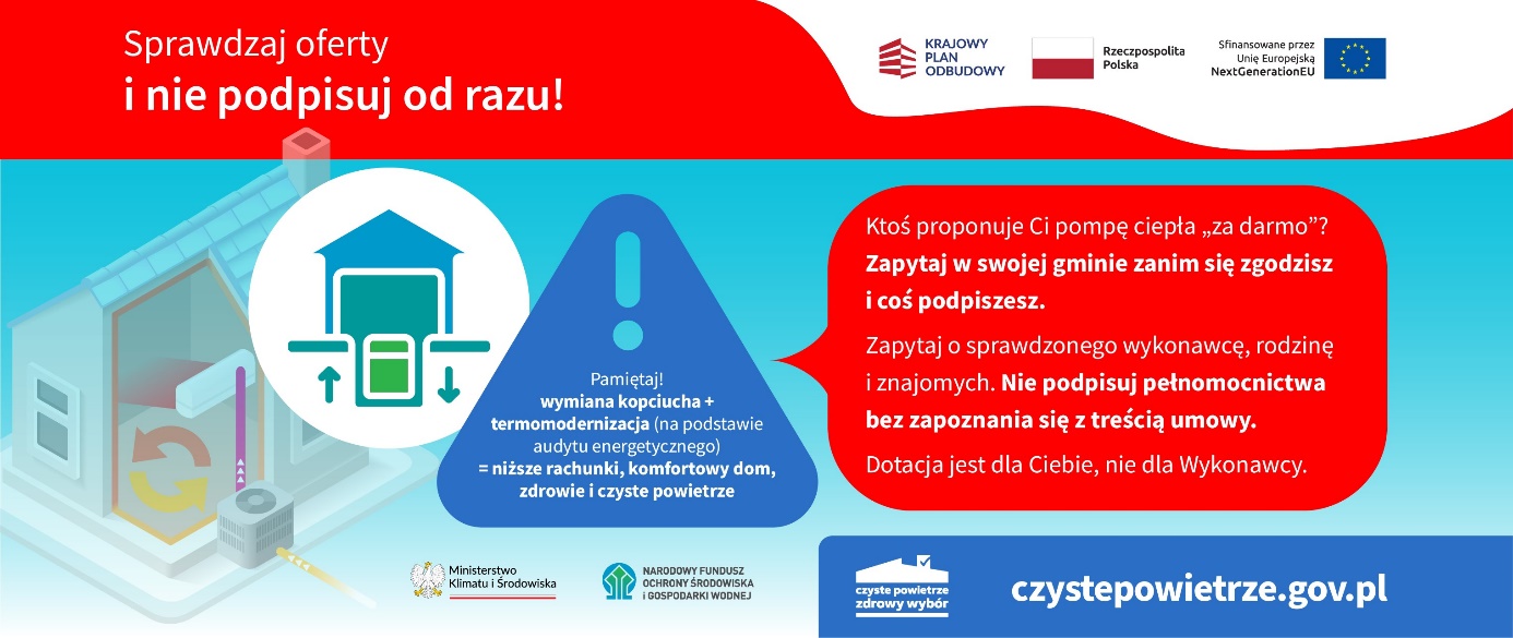 na zdjęciu znajduje się grafika komunikatu