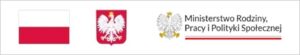 Na grafice Flaga Polski, herb Polski oraz logo Ministerstwa Rodziny, Pracy i Polityki Społecznej.