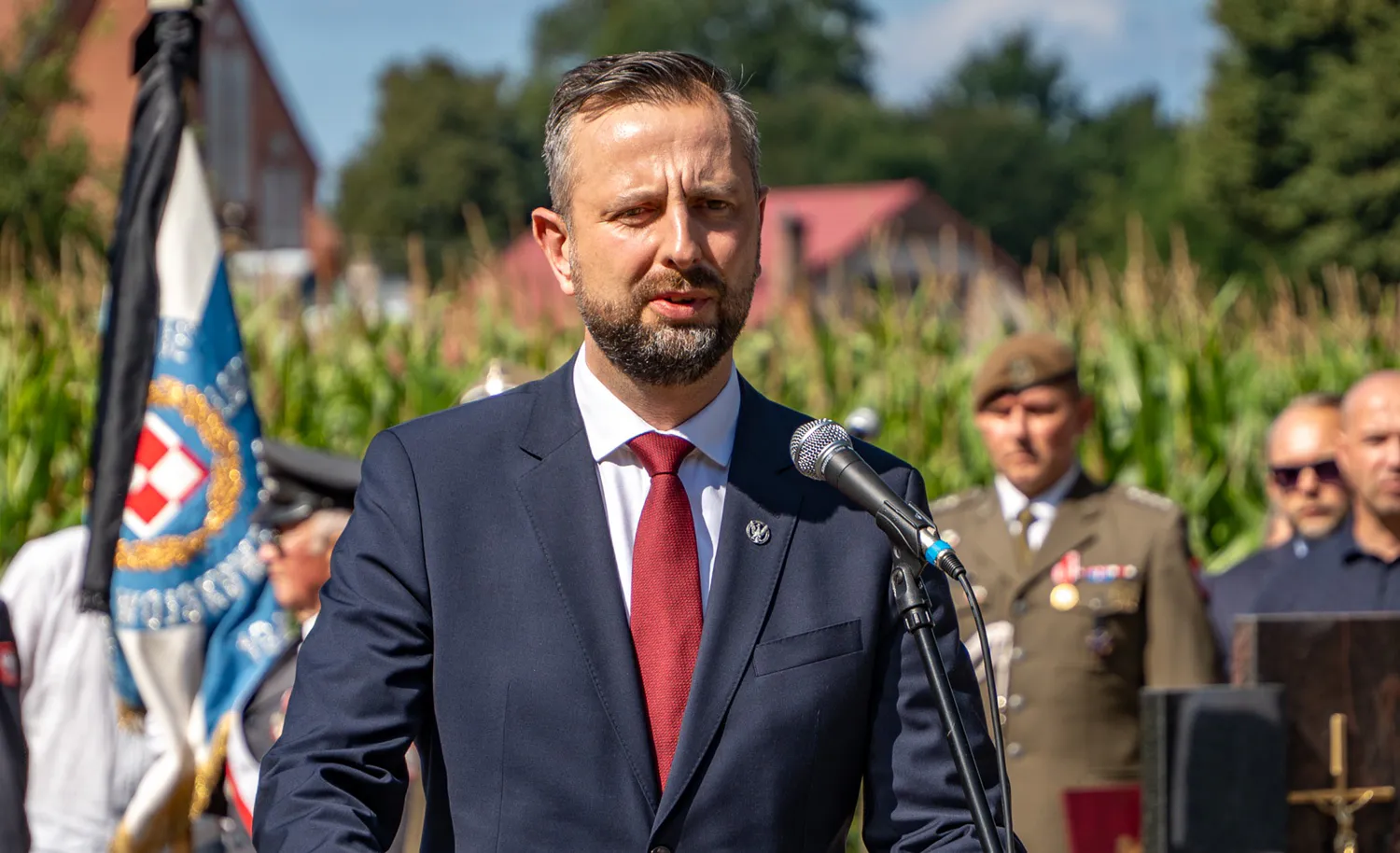 Na fotografii Wicepremier, minister obrony narodowej Władysław Kosiniak-Kamysz przemawia podczas uroczystości.