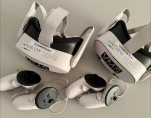 Na zdjęciu zestaw treningowy w technologii Virtual Reality (VR).